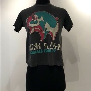 Madeworn Cropped Pink Floyd Tee
